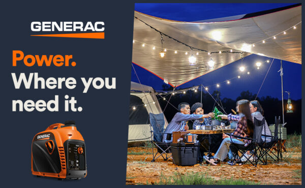 Generac 2,500-Watt Gas Powered Portable Inverter Generator - Image 3