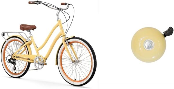 Women's 7-Speed Step-Through Hybrid Cruiser Bicycle - Image 3