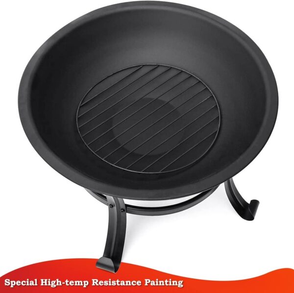 SINGLYFIRE 22 inch Fire Pit for Outside - Image 6