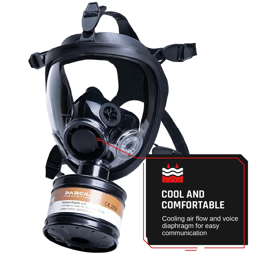 Military Grade Full Face Respirator Mask - Image 6