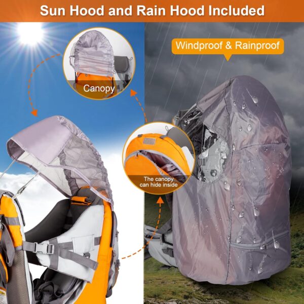 Child Carrier with Rain Cover - Image 6