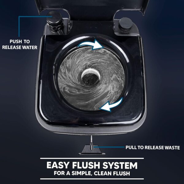 Camping Toilet w/Privacy Tent - Image 4