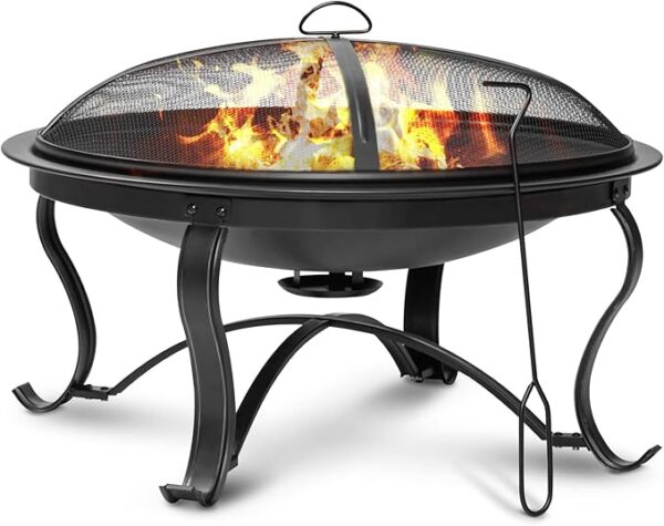 SINGLYFIRE 22 inch Fire Pit for Outside - Image 7