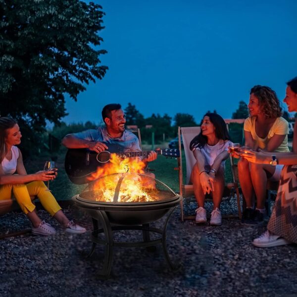 SINGLYFIRE 22 inch Fire Pit for Outside - Image 2