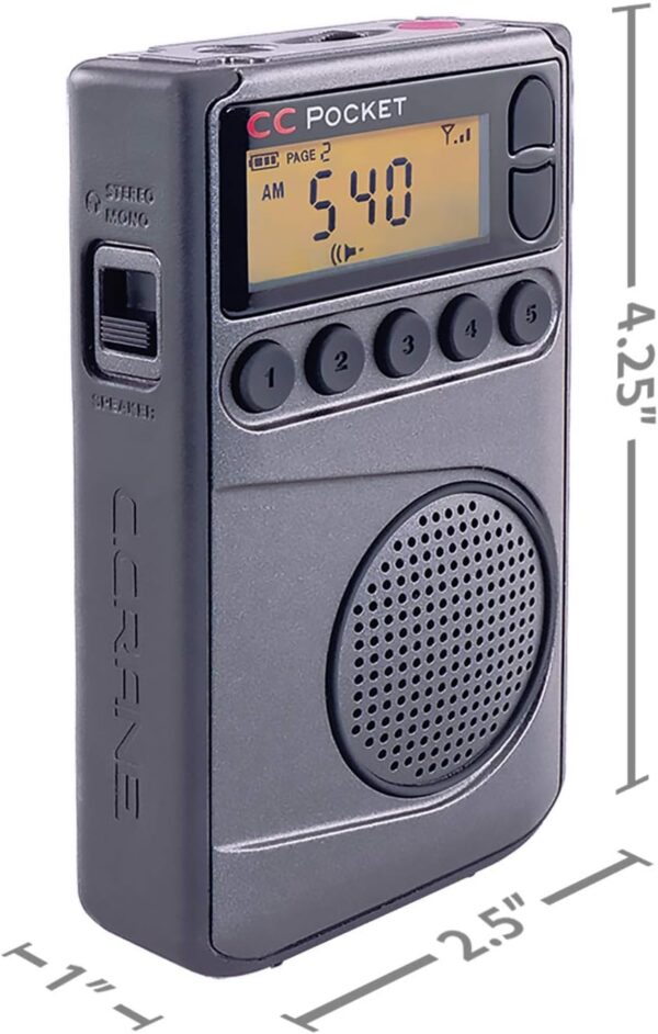 Pocket AM FM and NOAA Weather Radio - Image 3