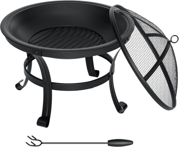 SINGLYFIRE 22 inch Fire Pit for Outside - Image 8