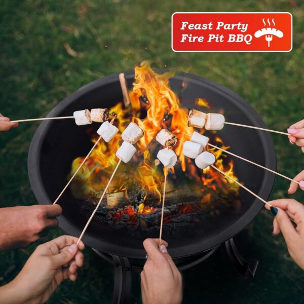 SINGLYFIRE 22 inch Fire Pit for Outside - Image 4