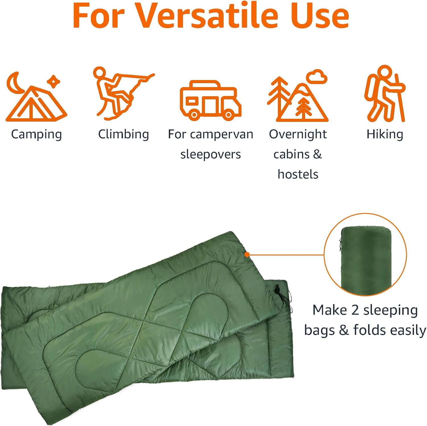 Double Durable Sleeping Bag for Adults - Image 4