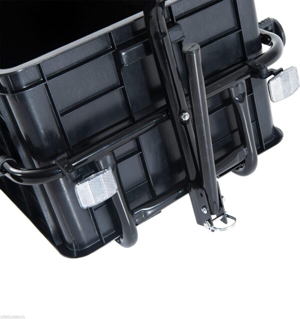 Bicycle Cargo Trailer with Removable Box and Waterproof Cover - Image 6