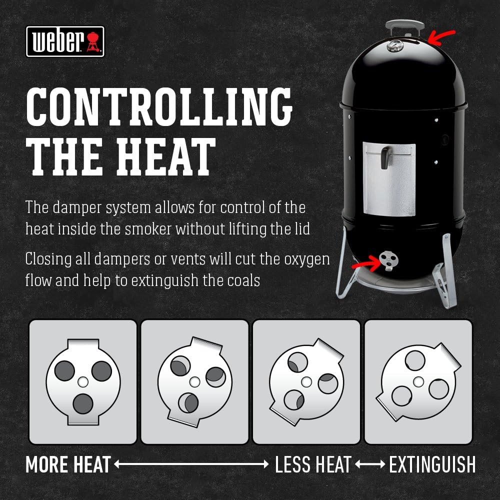 Weber 18-inch Smokey Mountain Cooker - Image 7