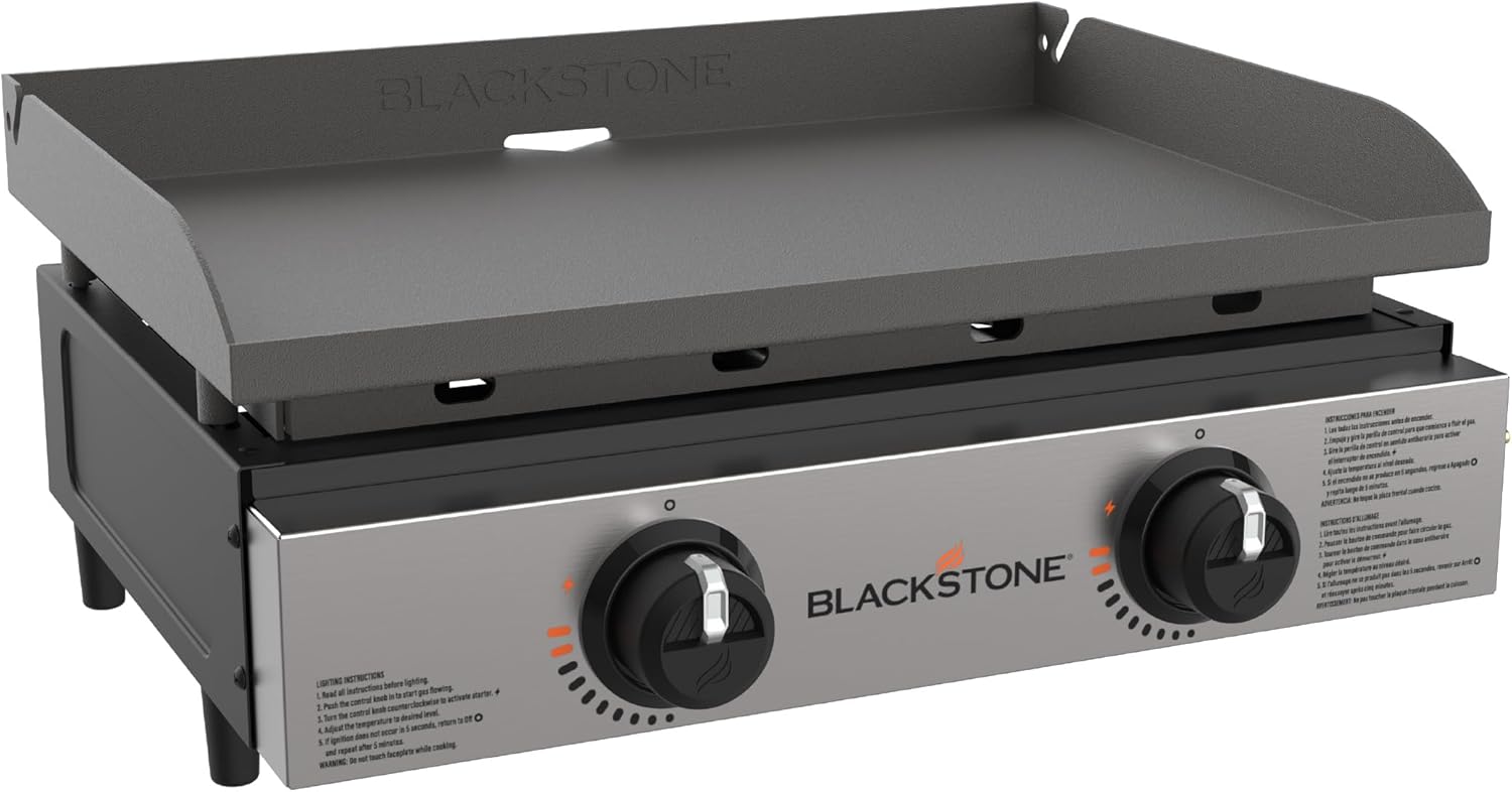 Blackstone 1666 22” Tabletop Griddle with Stainless Steel Faceplate