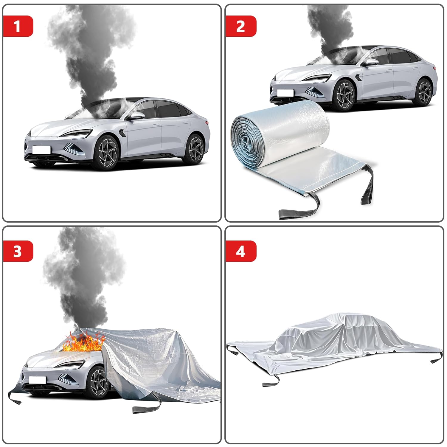 Emergency Fire Extinguisher Blanket for Car - Image 5