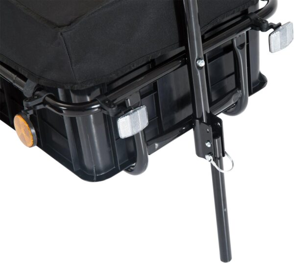 Bicycle Cargo Trailer with Removable Box and Waterproof Cover - Image 7