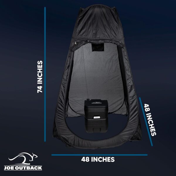 Camping Toilet w/Privacy Tent - Image 5