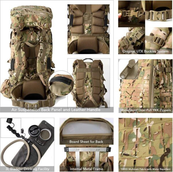 Large Rucksack with Detacheable Assault Backpack - Image 2