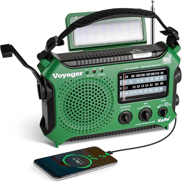 Weather Alert Radio with Flashlight,Reading Lamp and Cellphone Charger - Image 15