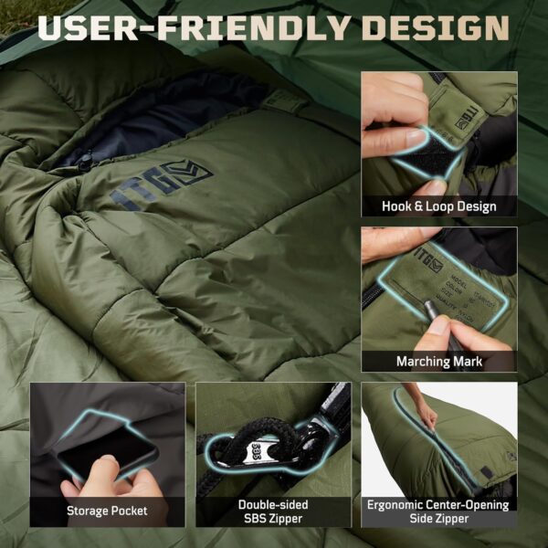 Mummy Sleeping Bag for Adults - Image 5
