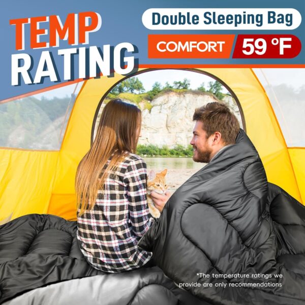 Double Sleeping Bag for Adults - Image 3