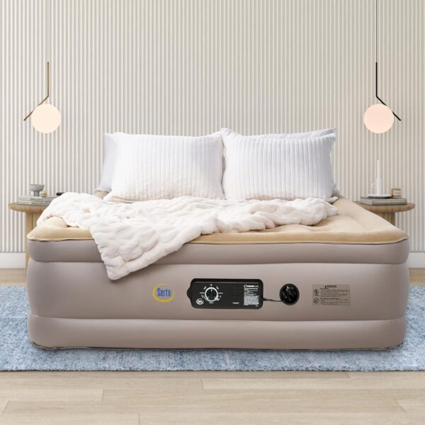Serta Raised Air Mattress with Never Flat Pump - Image 9