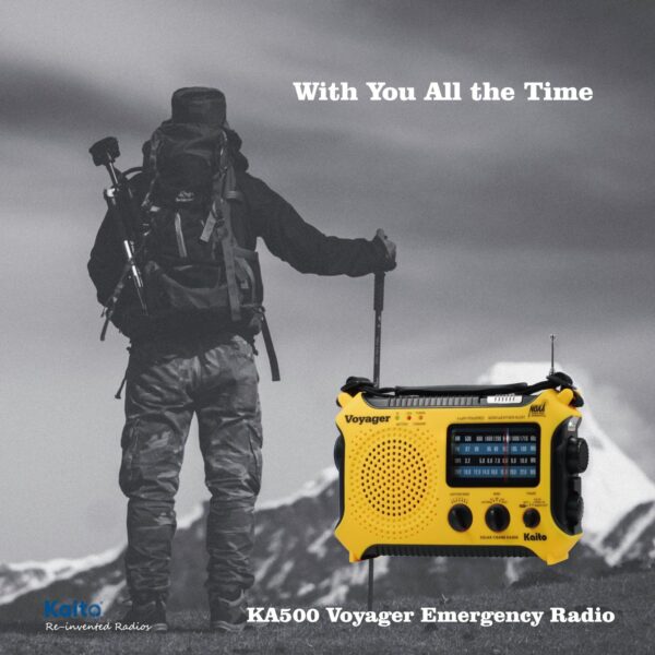 Weather Alert Radio with Flashlight,Reading Lamp and Cellphone Charger - Image 5