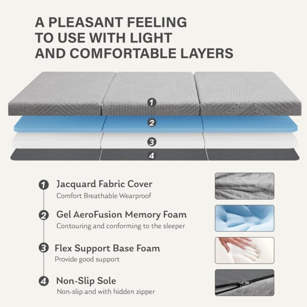 MLILY Tri-Fold Memory Foam Mattress - Image 7
