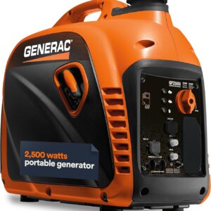 Generac 2,500-Watt Gas Powered Portable Inverter Generator