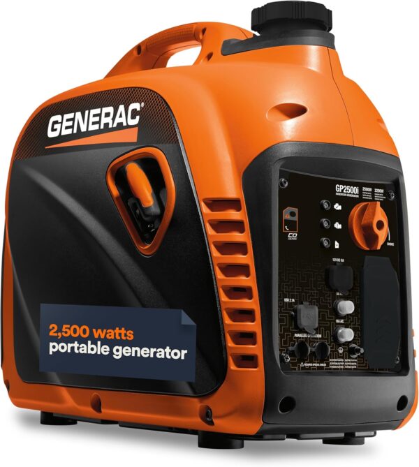 Generac 2,500-Watt Gas Powered Portable Inverter Generator