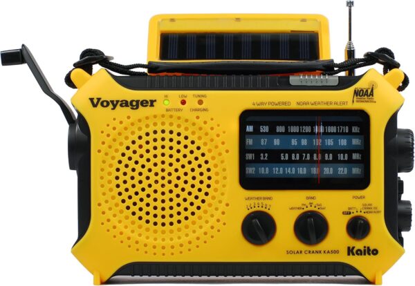 Weather Alert Radio with Flashlight,Reading Lamp and Cellphone Charger - Image 10