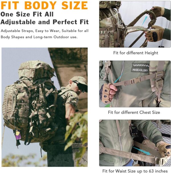 Large Rucksack with Detacheable Assault Backpack - Image 5
