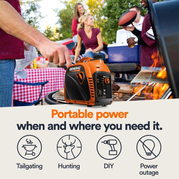 Generac 2,500-Watt Gas Powered Portable Inverter Generator - Image 8