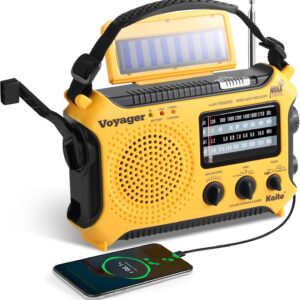 Weather Alert Radio with Flashlight,Reading Lamp and Cellphone Charger