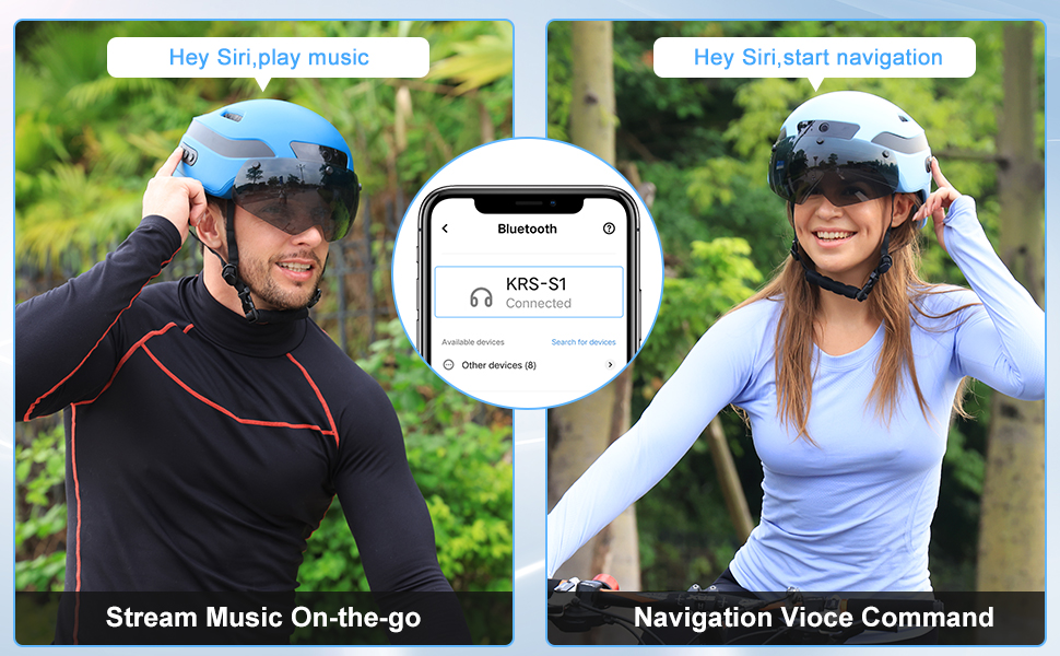 Smart Helmets for Adults with 1080P 60 fps Sports Camera - Image 3