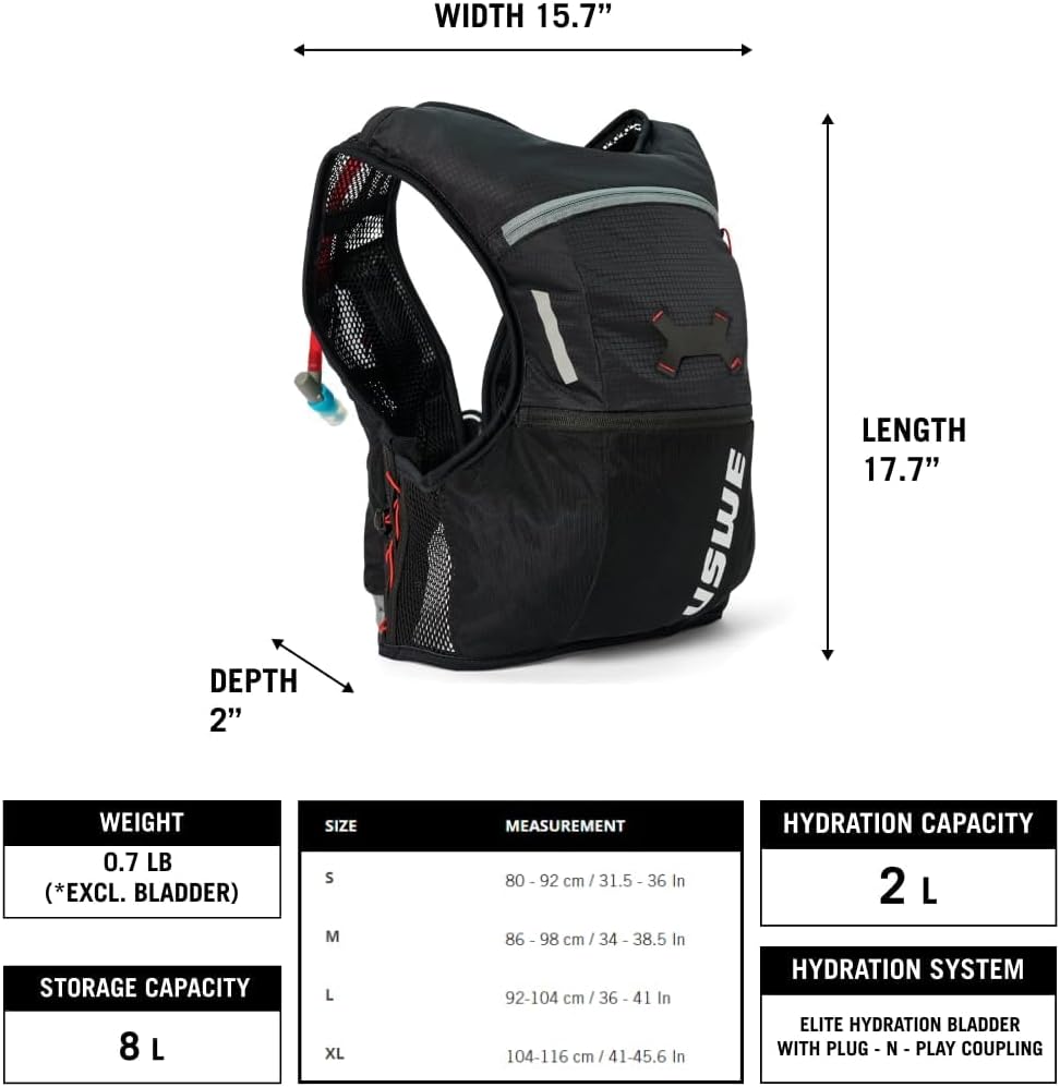 USWE Rush 8L Hydration Vest - Image 7