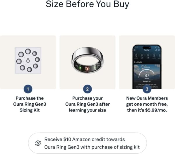 Oura Ring Gen3 Horizon, Smart Ring - Image 10