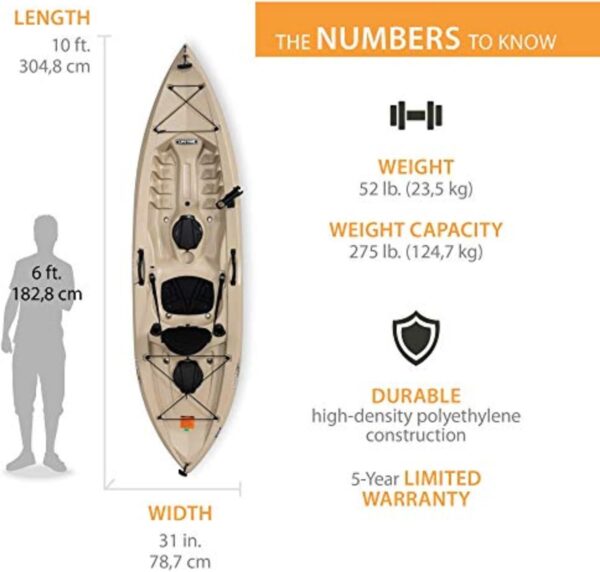 Lifetime Tamarack Angler 100 Fishing Kayak - Image 9