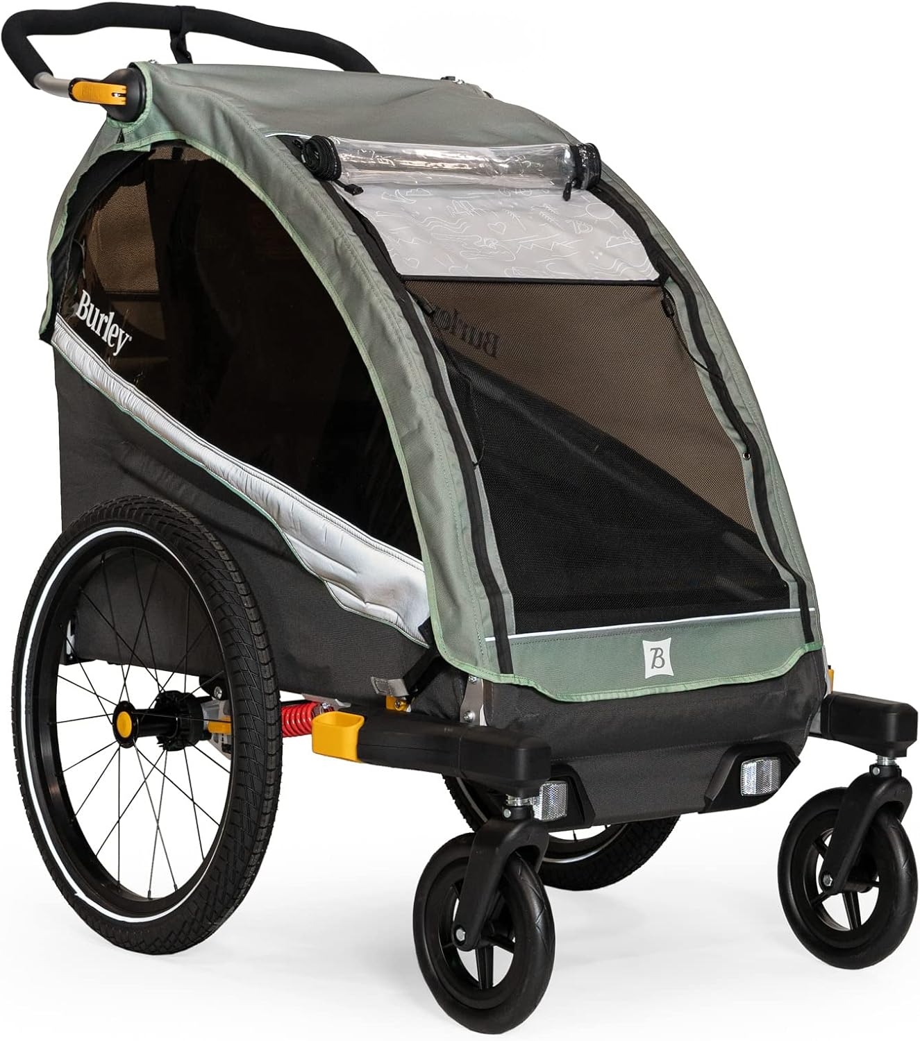 Burley D’Lite X, 1 and 2 Seat Kid Bike Trailer & Stroller - Image 4