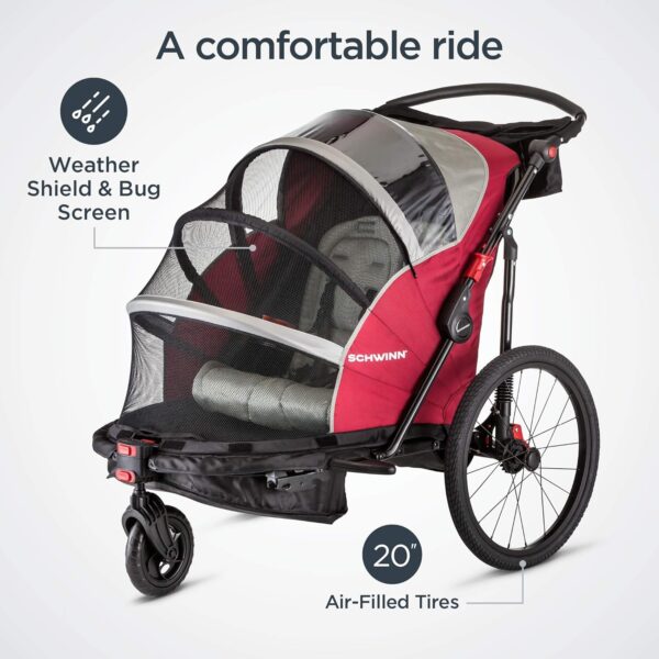 Child Bike Trailer, Single and Double Seat Baby Carrier Options - Image 6