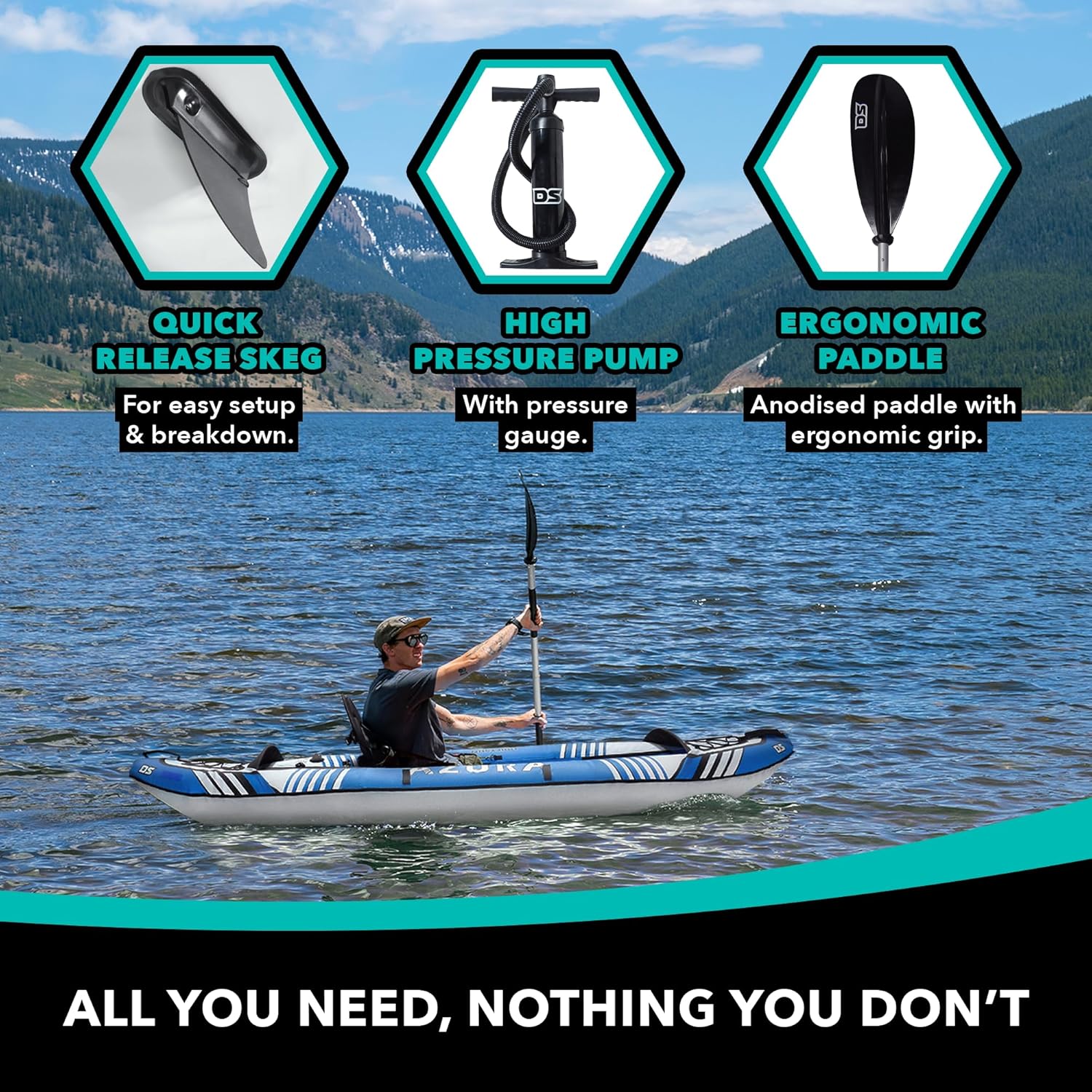 Driftsun Azura Inflatable Kayaking - Kayak Inflatable Boat for Adults - Image 8