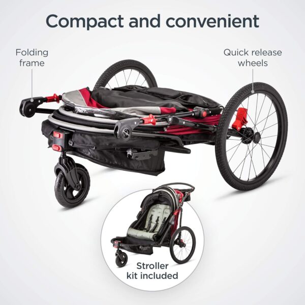 Child Bike Trailer, Single and Double Seat Baby Carrier Options - Image 3