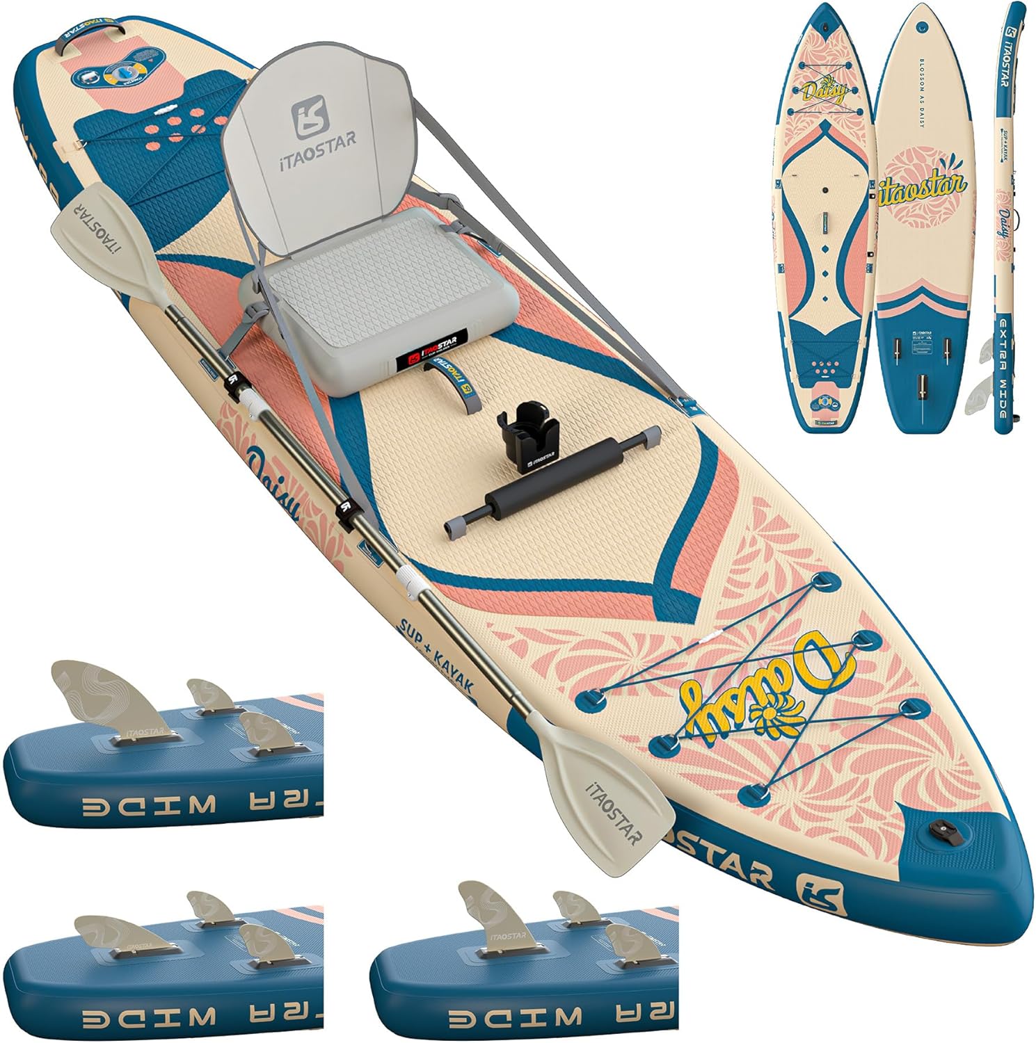 Extra Wide Paddle Board with Seat,