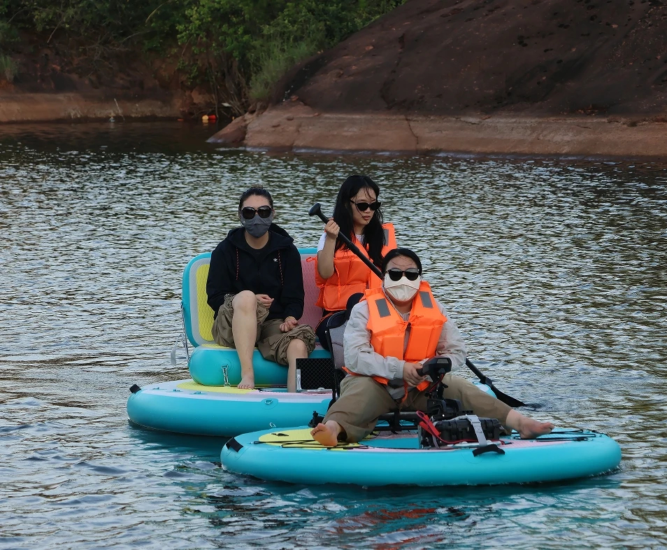 Inflatable Floating Padel Canoe Kayak Fishing Boat - Image 24