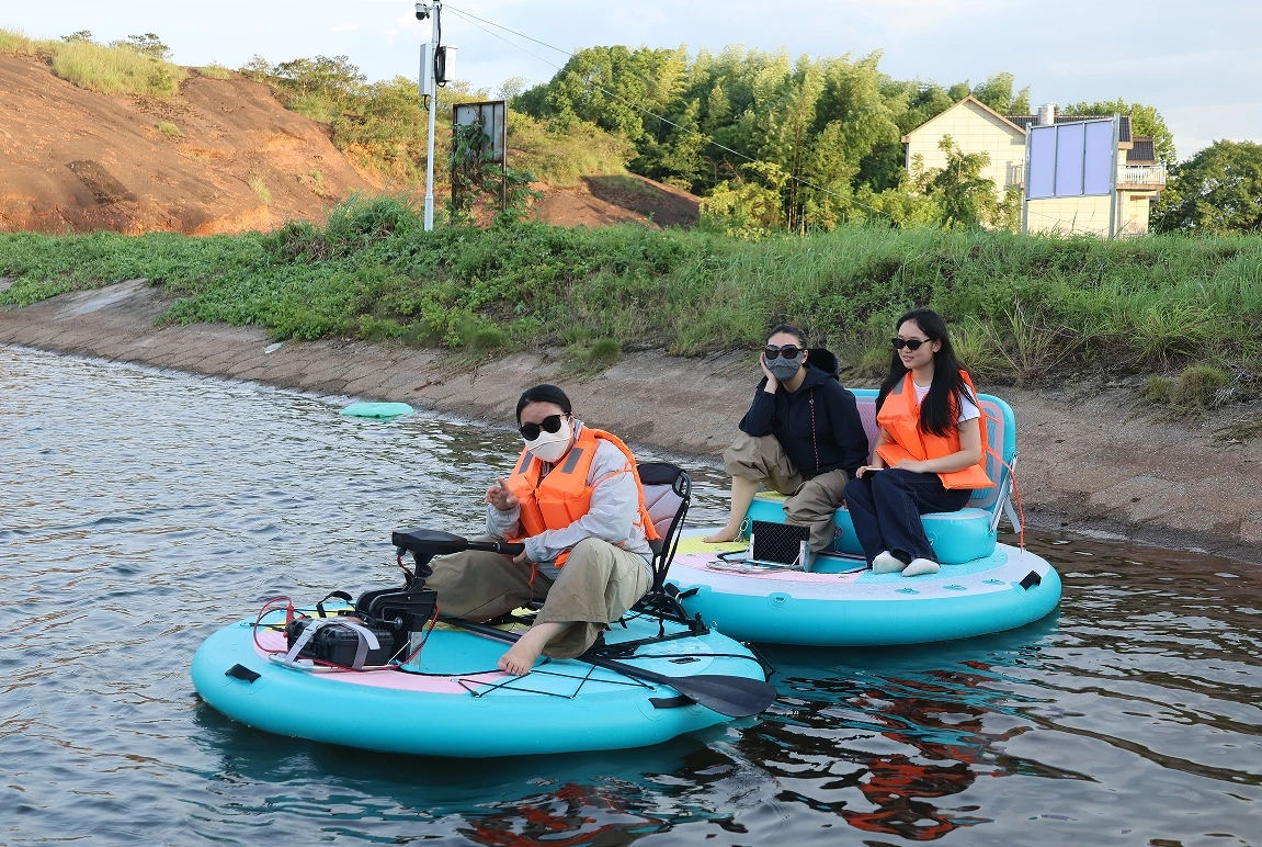 Inflatable Floating Padel Canoe Kayak Fishing Boat - Image 25