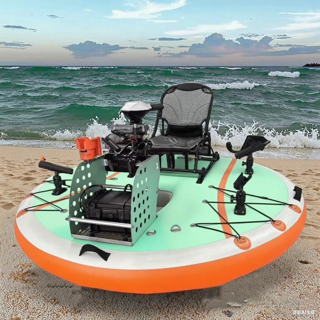 Inflatable Floating Padel Canoe Kayak Fishing Boat - Image 3