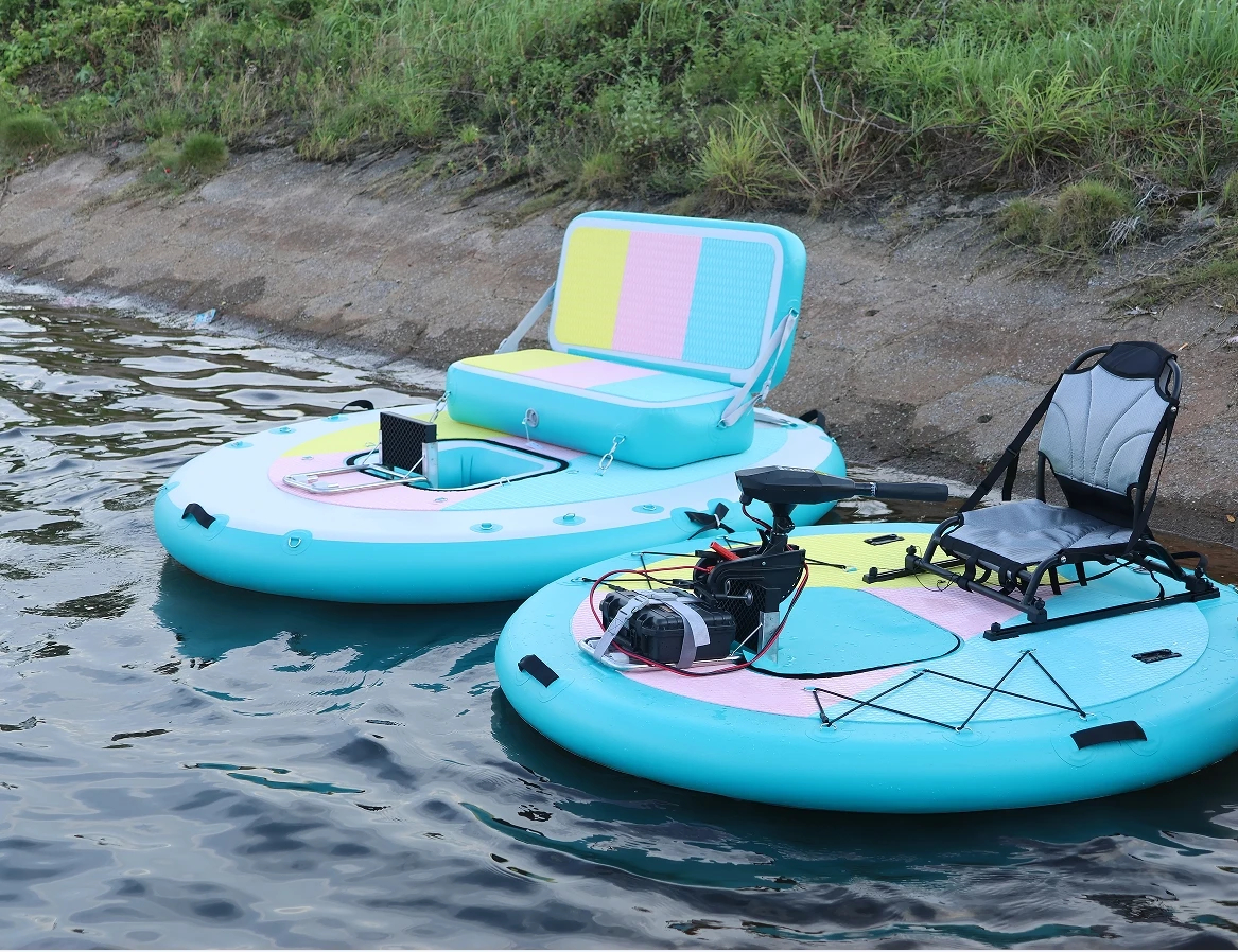 Inflatable Floating Padel Canoe Kayak Fishing Boat - Image 32