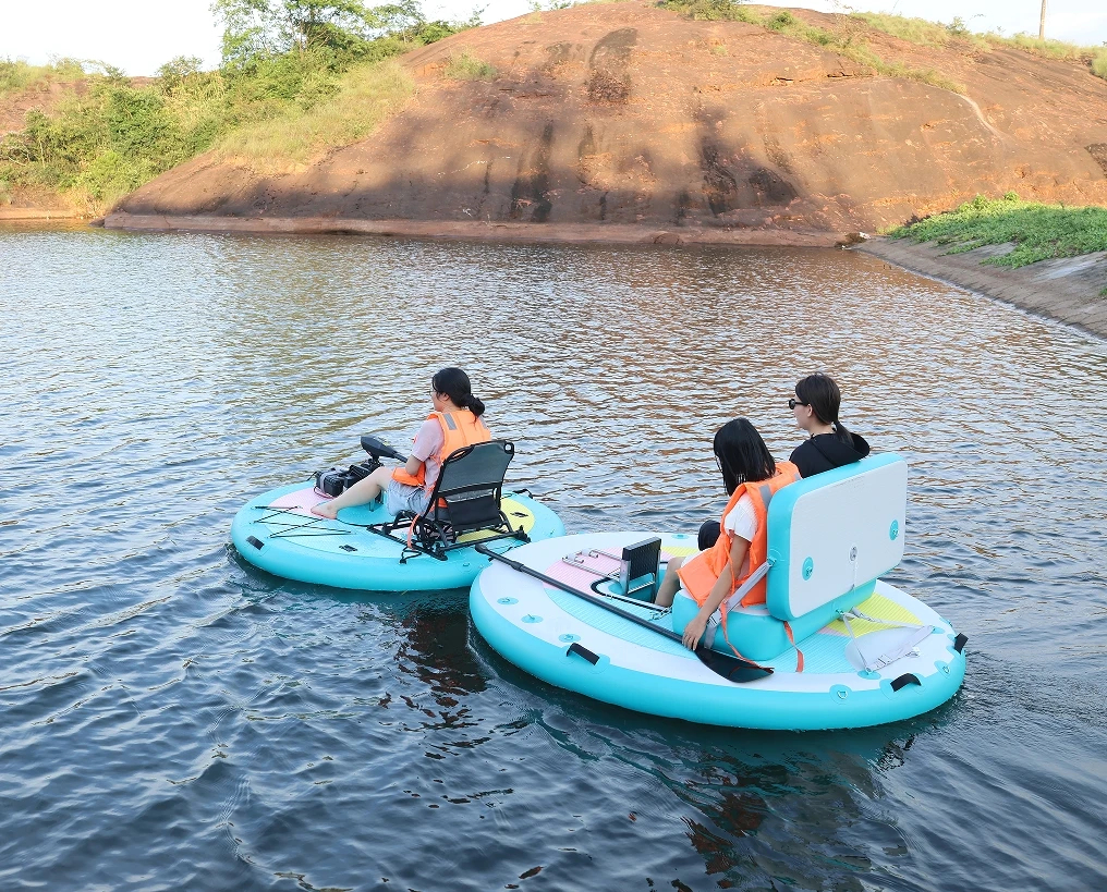 Inflatable Floating Padel Canoe Kayak Fishing Boat - Image 33