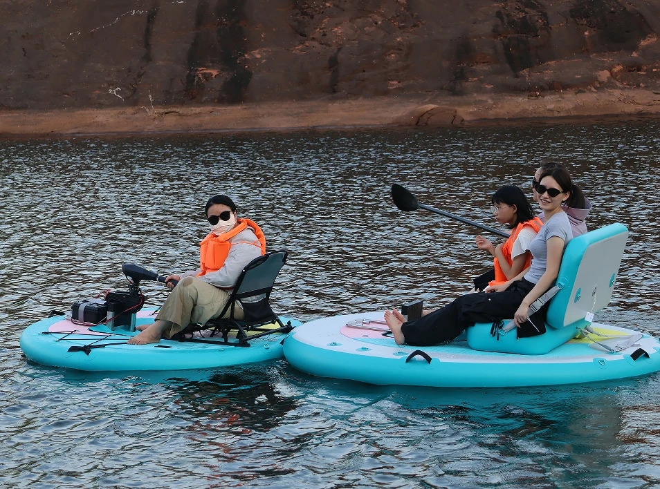 Inflatable Floating Padel Canoe Kayak Fishing Boat - Image 34