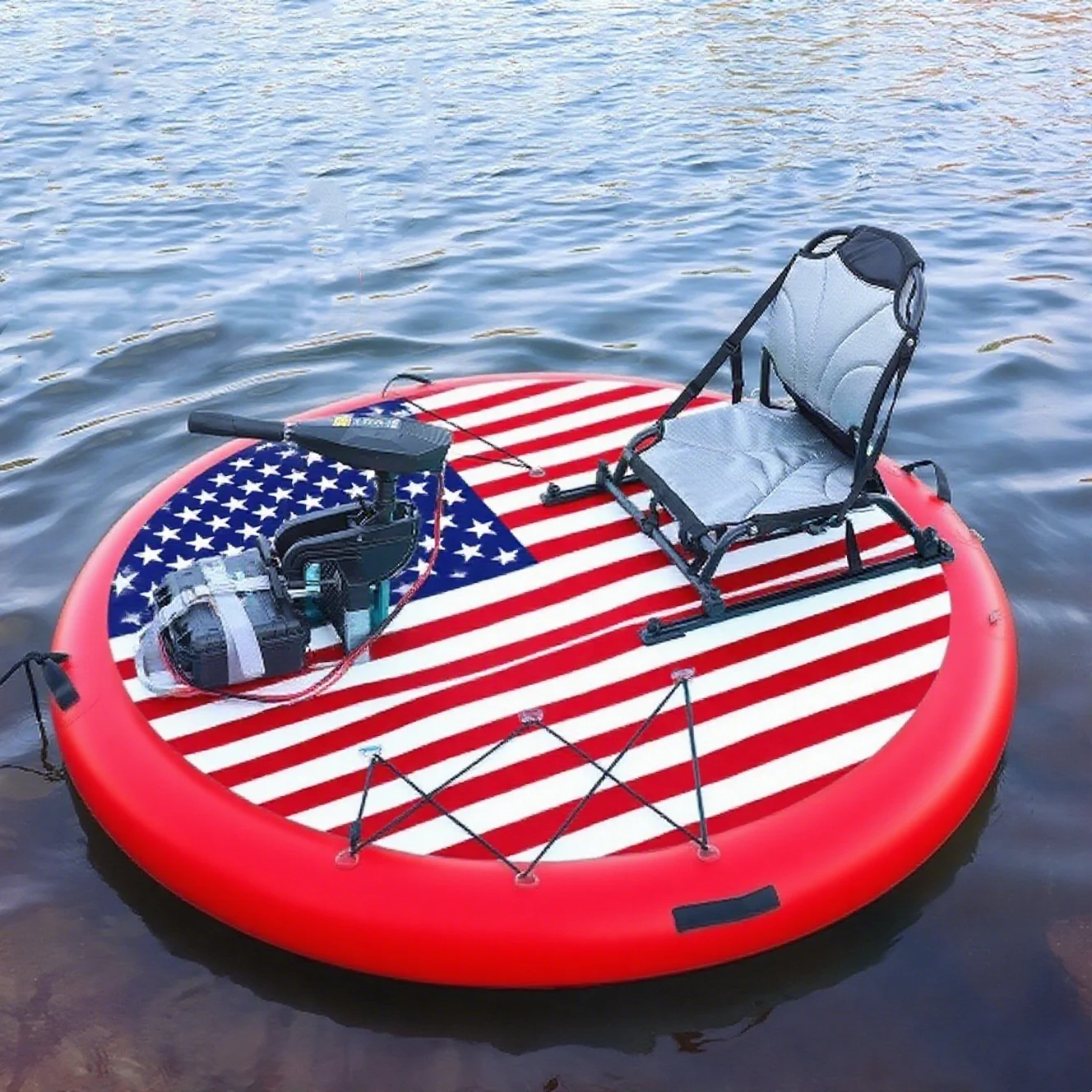 Inflatable Floating Padel Canoe Kayak Fishing Boat - Image 9