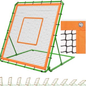KingDolly 4x4.5FT Overlocked Seam Baseball Rebounder Net